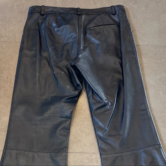 Black Leather Pants - Picture 3 of 6